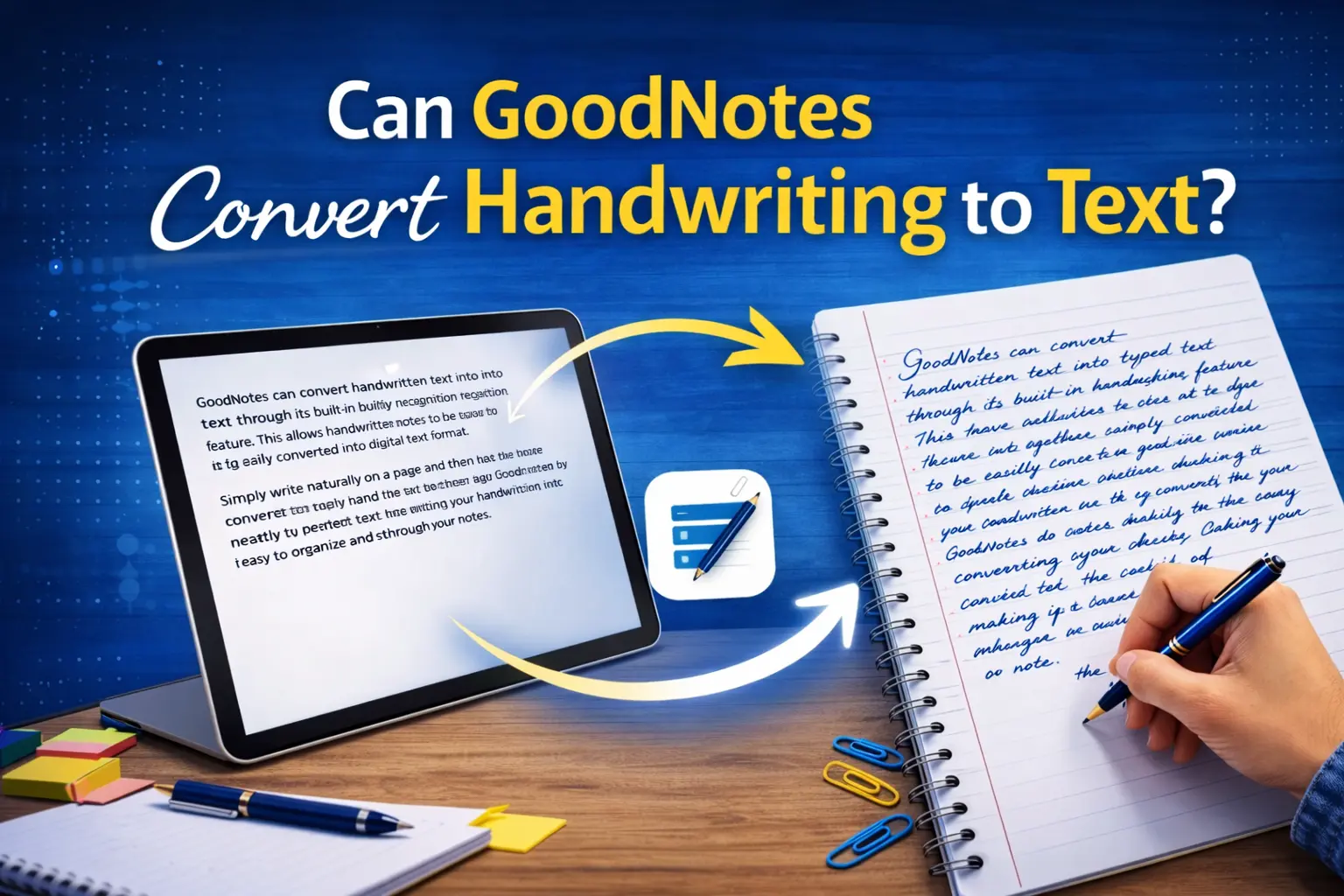 Can GoodNotes Convert Handwriting to Text?